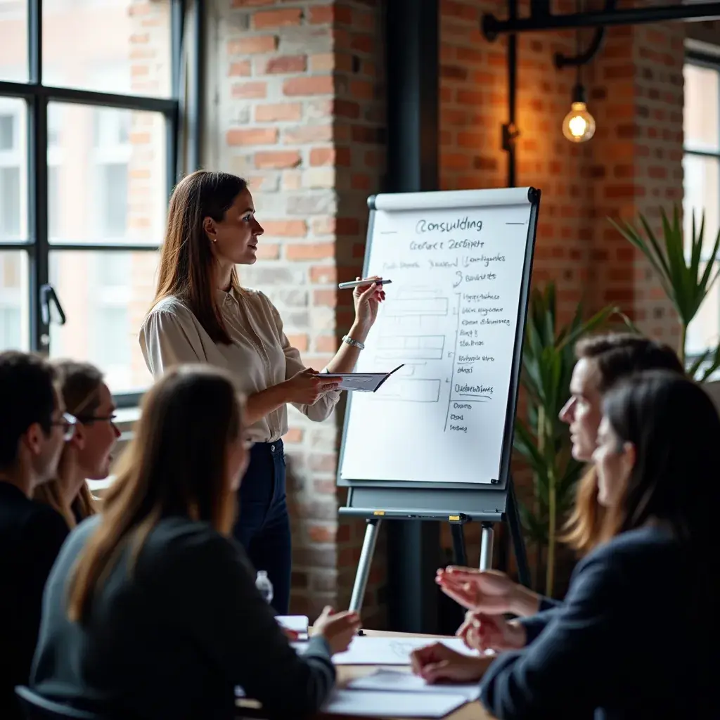 Kundengespräch im Büro mit Fokus auf individuelle Lösungen